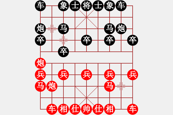 象棋棋谱图片：无敌木剑(9星)-和-besthink(7星) - 步数：10 