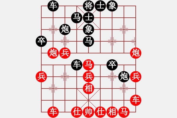 象棋棋譜圖片：光芒四射(3段)-負(fù)-大盜大盜們(4段) - 步數(shù)：30 