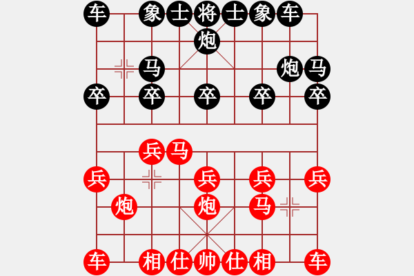 象棋棋譜圖片：三水象棋隊(4段)-和-十六子(5段) - 步數(shù)：10 