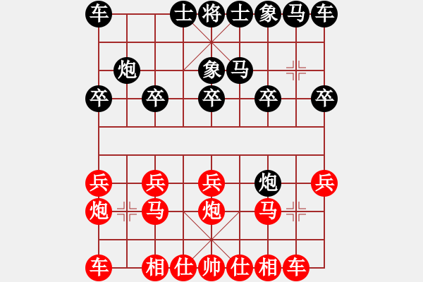 象棋棋譜圖片：葬心紅負zbl58〖中炮局〗 - 步數(shù)：10 