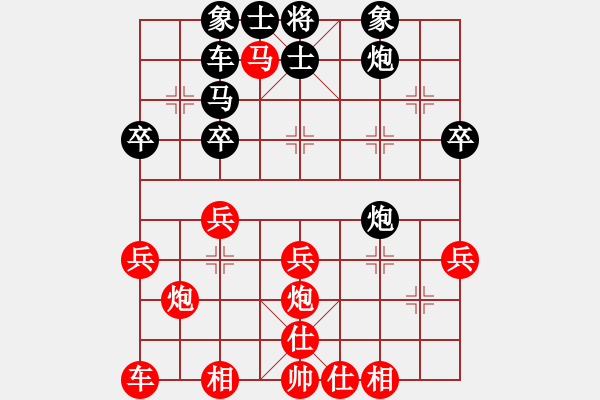 象棋棋譜圖片：順棋自然[724459661] -VS- 受虎[2437664297] - 步數(shù)：30 