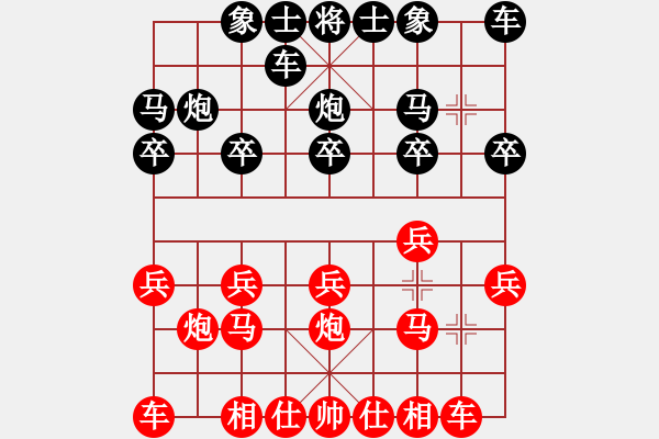 象棋棋譜圖片：沒改了[250830002] -VS- 啟明星[1589363833] - 步數(shù)：10 