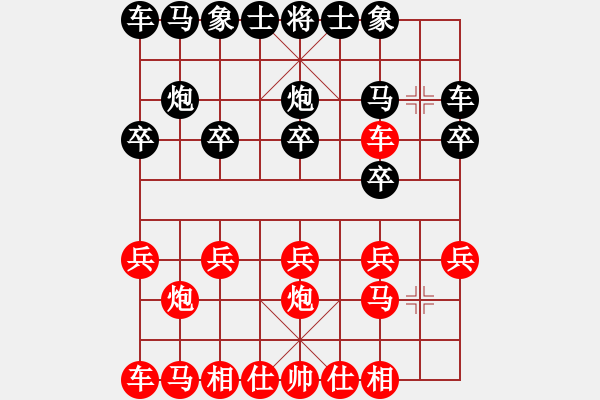 象棋棋譜圖片：破解當(dāng)頭炮-順炮布局 - 步數(shù)：10 