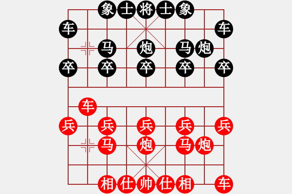 象棋棋譜圖片：順砲局1 - 步數(shù)：10 