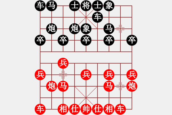 象棋棋譜圖片：先勝川哥：左翼受攻車換雙 無車破相悶宮殺 - 步數(shù)：10 