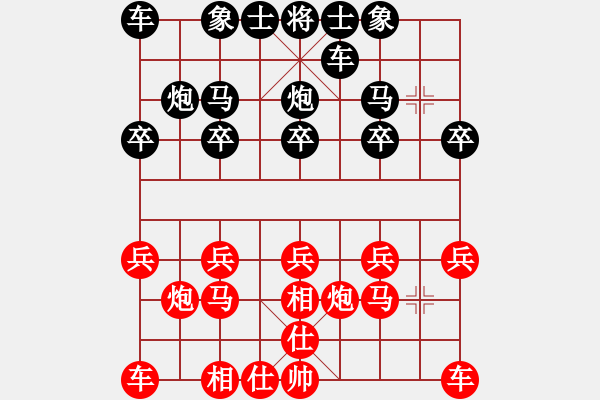 象棋棋譜圖片：預覽棋盤 - 步數(shù)：10 