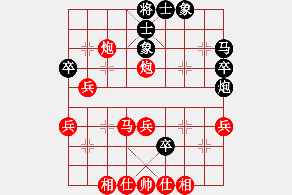 象棋棋譜圖片：中山棋院貓(9級(jí))-勝-無敵戰(zhàn)車幫(4r) - 步數(shù)：40 