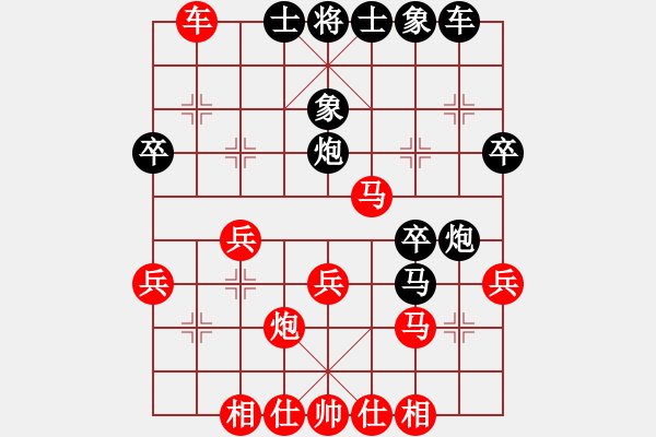 象棋棋譜圖片：修理臭棋(9段)-勝-鶴城大地主(月將) - 步數(shù)：30 