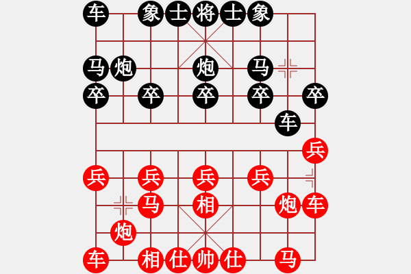 象棋棋譜圖片：網(wǎng)路對局 - 步數(shù)：10 