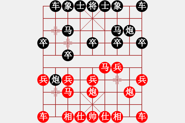 象棋棋谱图片：姜贵玉(5r)-胜-周斌(5r) - 步数：10 