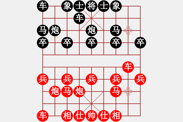 象棋棋譜圖片：邊緣人生[紅] -VS- 歐文[黑] - 步數(shù)：10 