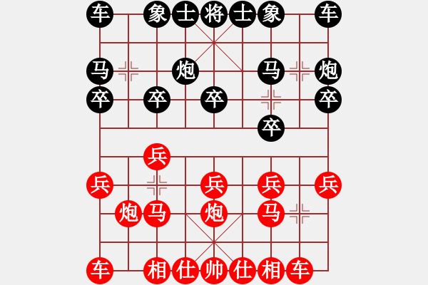 象棋棋譜圖片：中炮對(duì)左三步虎（業(yè)四升業(yè)五評(píng)測(cè)對(duì)局）我先勝 - 步數(shù)：10 