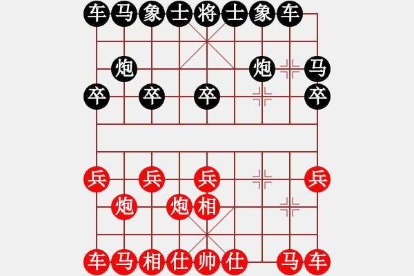 象棋棋譜圖片：俟名紅負葬心【仙人指路對卒底炮】 - 步數(shù)：10 