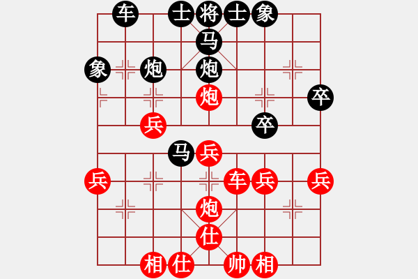 象棋棋譜圖片：第6局 順炮直車對(duì)直車兌車 - 步數(shù)：35 