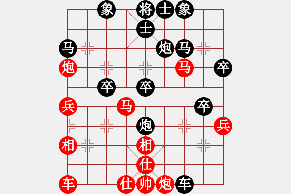 象棋棋譜圖片：飛龍通訊(業(yè)9–3)先負高照岸(業(yè)9–3)202211061037.pgn - 步數(shù)：40 