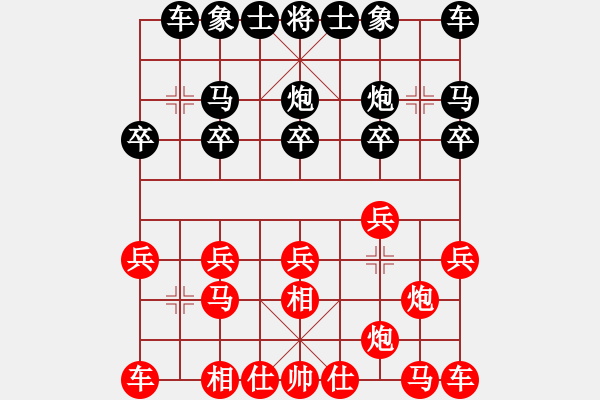 象棋棋譜圖片：自我救贖[553779957] -VS- 黑面騎士[1834349909] - 步數(shù)：10 