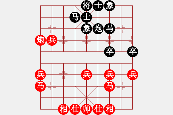 象棋棋譜圖片：天天象棋棋力評測：弈童班主【7-3】（先勝）落沫.【7-3】 - 步數(shù)：40 