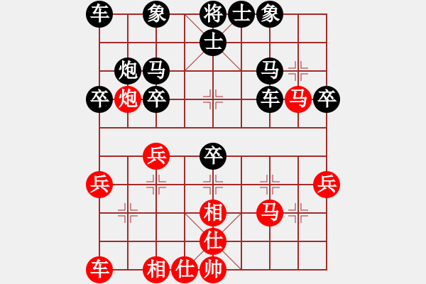 象棋棋譜圖片：安徽省象棋運動協(xié)會 鐘智淵 和 江蘇省棋類運動協(xié)會 王思凱 - 步數(shù)：30 