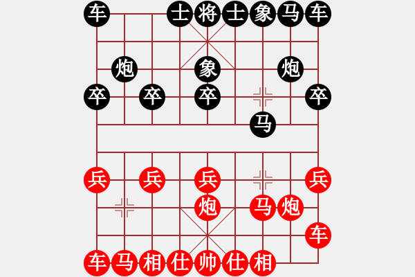 象棋棋譜圖片：福田[906887176] -VS- 無遠慮必近憂[2476439901] - 步數(shù)：10 