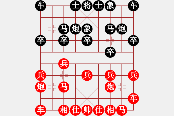 象棋棋谱图片：三14 越南赖理兄先和湖北王丽平 - 步数：10 