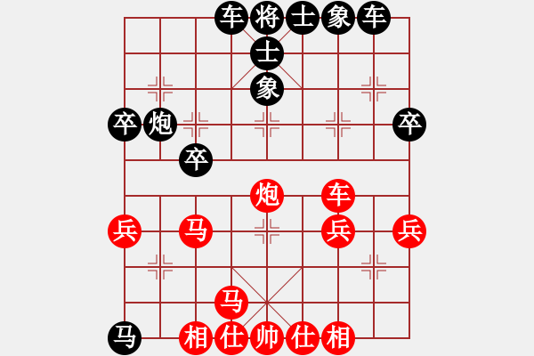 象棋棋譜圖片：中跑盤頭馬對(duì)屏風(fēng)馬 jerrymzc 負(fù) nzbdwmsund - 步數(shù)：40 