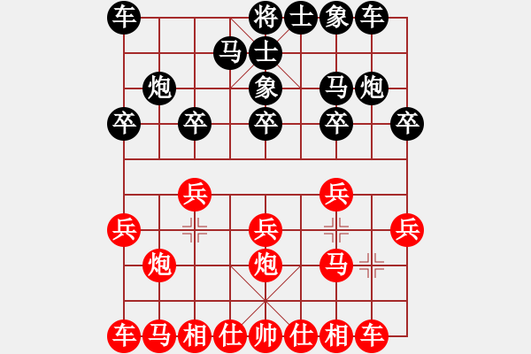 象棋棋譜圖片：6月25日象棋大師兵工廠擂臺賽 雄霸天下VS妲己 - 步數(shù)：10 