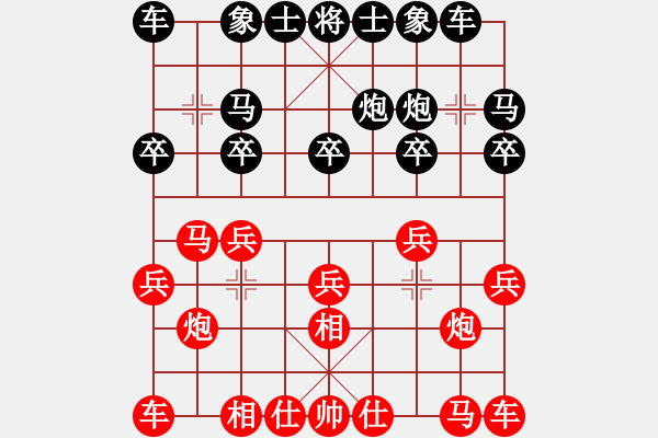 象棋棋譜圖片：負(fù)分太后 魚[紅] -VS- 我心飛揚(yáng)[黑]（3） - 步數(shù)：10 