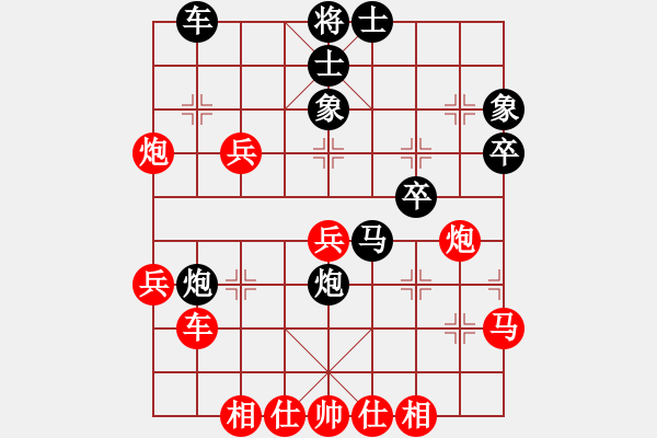 象棋棋譜圖片：女神龍(9段)-和-tabby(7段) - 步數(shù)：40 