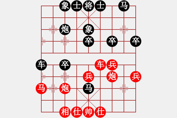 象棋棋譜圖片：張明忠     先負(fù) 陳翀       - 步數(shù)：40 