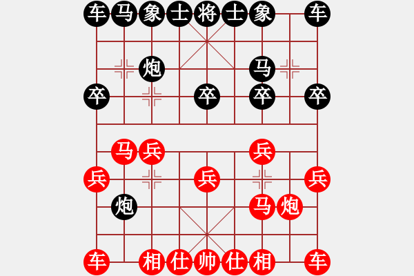 象棋棋譜圖片：︻▇◤[1242800400] -VS- 意料外的事[826756612] - 步數(shù)：10 