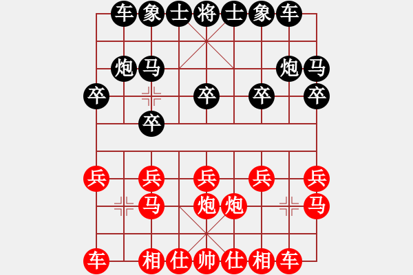 象棋棋譜圖片：郭小福(學(xué)二二) 負(fù) 昆侖 B05 中炮對(duì)進(jìn)左馬 - 步數(shù)：10 