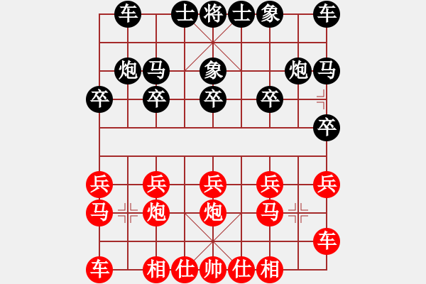 象棋棋譜圖片：心池碧水(9級(jí))-勝-天下第一(9級(jí)) - 步數(shù)：10 