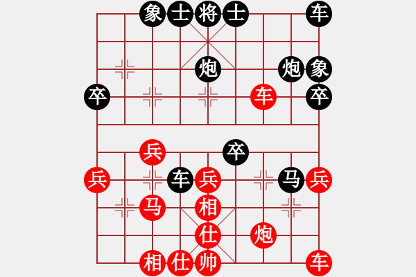 象棋棋譜圖片：股狼語(yǔ)[1343469172] -VS- 橫才俊儒[292832991] - 步數(shù)：36 