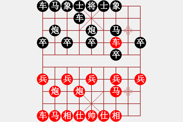 象棋棋譜圖片：樂平 汪偉 紅先負(fù) 景德鎮(zhèn) 江民標(biāo) - 步數(shù)：10 