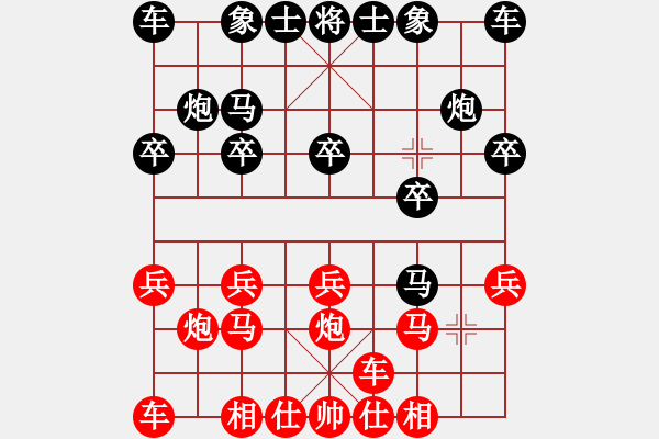 象棋棋譜圖片：橫才俊儒[292832991] -VS- 今兒高興[535440542] - 步數(shù)：10 