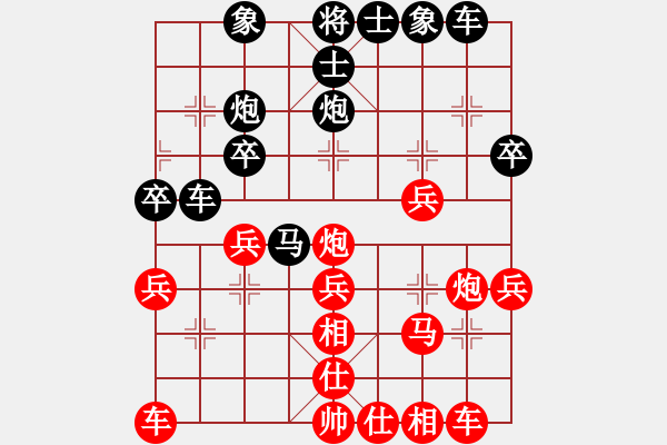 象棋棋譜圖片：中象―社區(qū) 大慶-王文超 先勝 天下棋舉 - 步數(shù)：30 