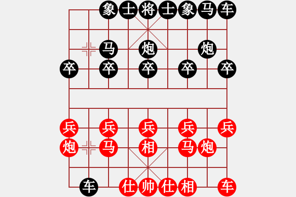 象棋棋譜圖片：新疆維吾爾自治區(qū)體育局 楊浩 勝 遼寧省體育總會 亢子文 - 步數：10 