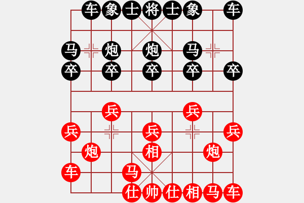 象棋棋譜圖片：633局 E10- 仙人指路對卒底炮-BugChess Plus 19-07-08 x64(特級大 - 步數(shù)：10 