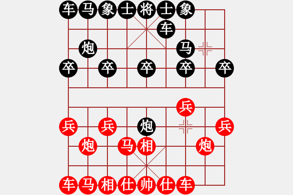 象棋棋譜圖片：wangh_ok[紅] -VS- 無(wú)情門(mén)_拖拉機(jī)[黑] - 步數(shù)：10 