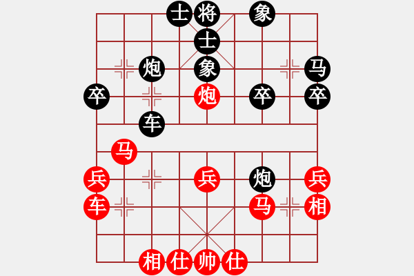 象棋棋譜圖片：跨海飛天(1段)-負(fù)-下學(xué)棋(5段) - 步數(shù)：30 