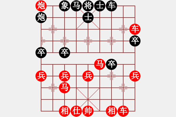 象棋棋譜圖片：一笑而過(guò)[774025820] -VS- 555[1833502472] - 步數(shù)：30 