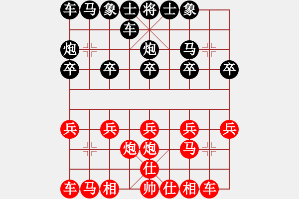 象棋棋譜圖片：何統(tǒng)帥(1弦)-負(fù)-金陽小刀(1弦) - 步數(shù)：10 