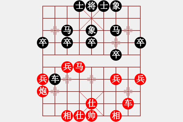 象棋棋譜圖片：北京 楊賀 和 濟(jì)南耐克電訊 張衛(wèi)東 - 步數(shù)：30 