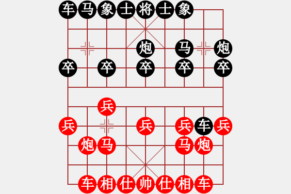 象棋棋譜圖片：‖棋家軍‖皎月[2045059653] -VS- 高人[769554205] - 步數(shù)：10 