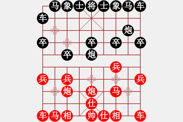 象棋棋譜圖片：弱雞(風(fēng)魔)-負(fù)-軟件下棋(無極) - 步數(shù)：10 