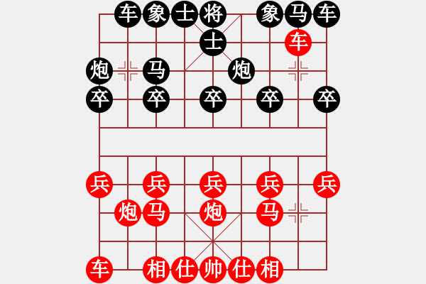 象棋棋譜圖片：葬心紅勝天子陛下0828【中炮對(duì)右三步虎】 - 步數(shù)：10 