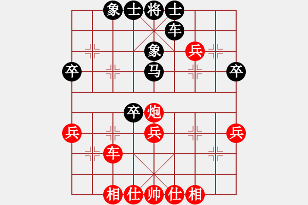 象棋棋譜圖片：150920 公開男子組 第3輪 第13臺 張順森 和 劉長發(fā) - 步數(shù)：40 