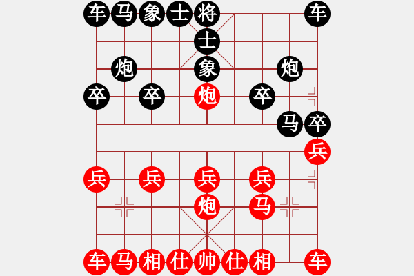 象棋棋譜圖片：橫才俊儒[292832991] -VS- 布衣[940798320] - 步數(shù)：10 