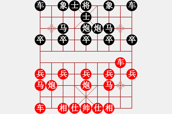 象棋棋譜圖片：橫才俊儒[292832991] -VS- 格力[437018584] - 步數(shù)：10 