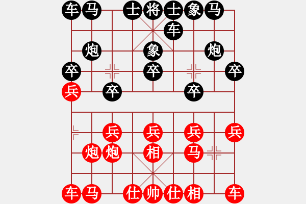 象棋棋譜圖片：1616局 A07-金鉤炮局-旋風引擎23層(2817) 先勝 關(guān)羽(1650) - 步數(shù)：10 